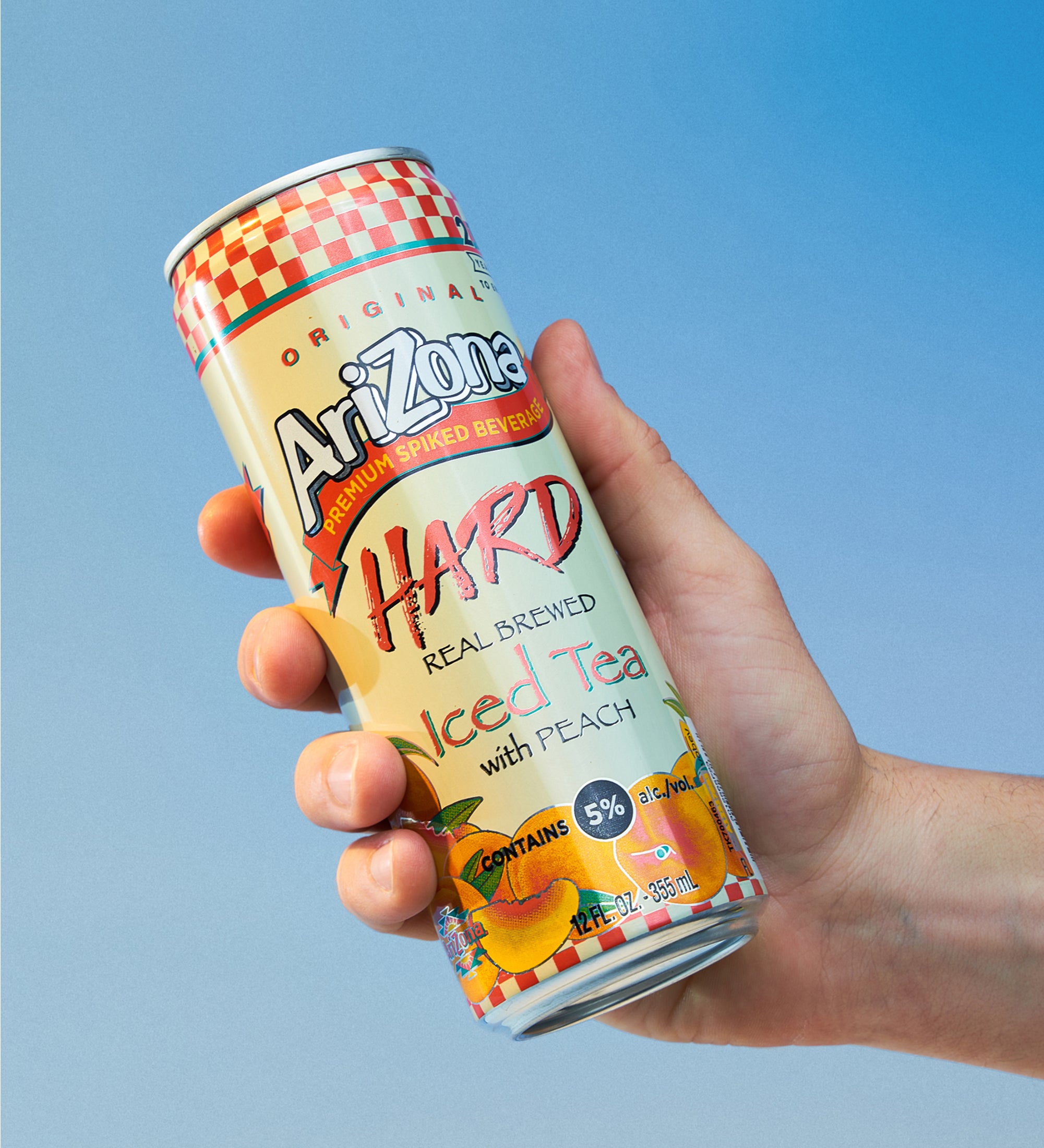 AZ Hard Peach Tea 12oz Lifestyle