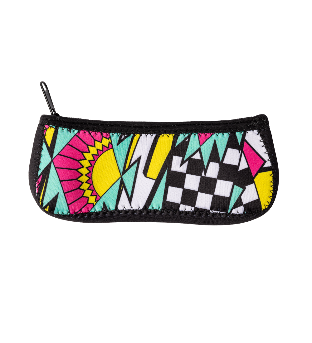 Black & Teal Split Sun Pouch