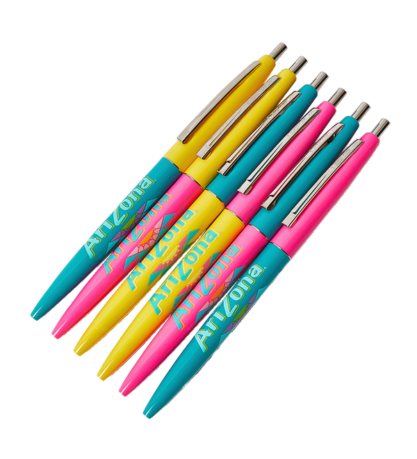 6-Piece Teal & Pink Pen Set