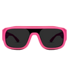 Bright Pink Sunglasses with Black Lens Front View