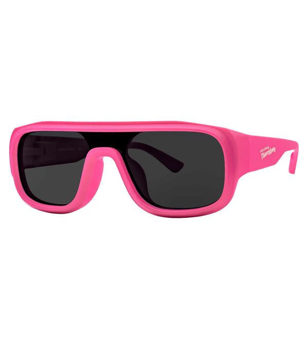 Bright Pink Sunglasses with Black Lens Side View