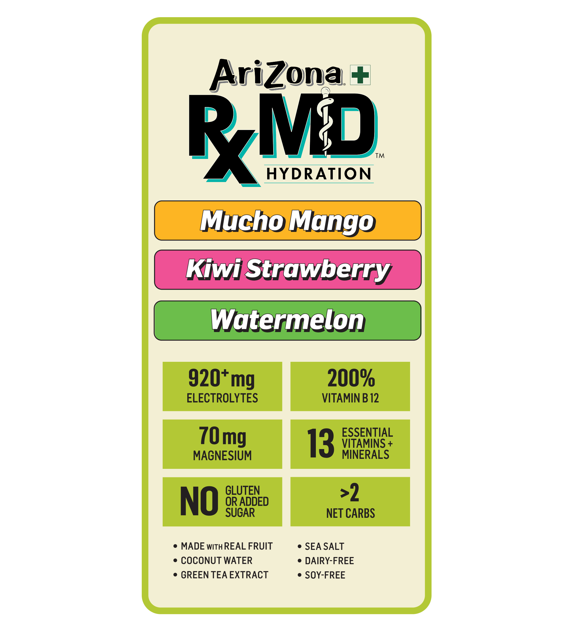 RXMD 18-Count Hydration Stix Variety Pack | 18-Count / 3 boxes