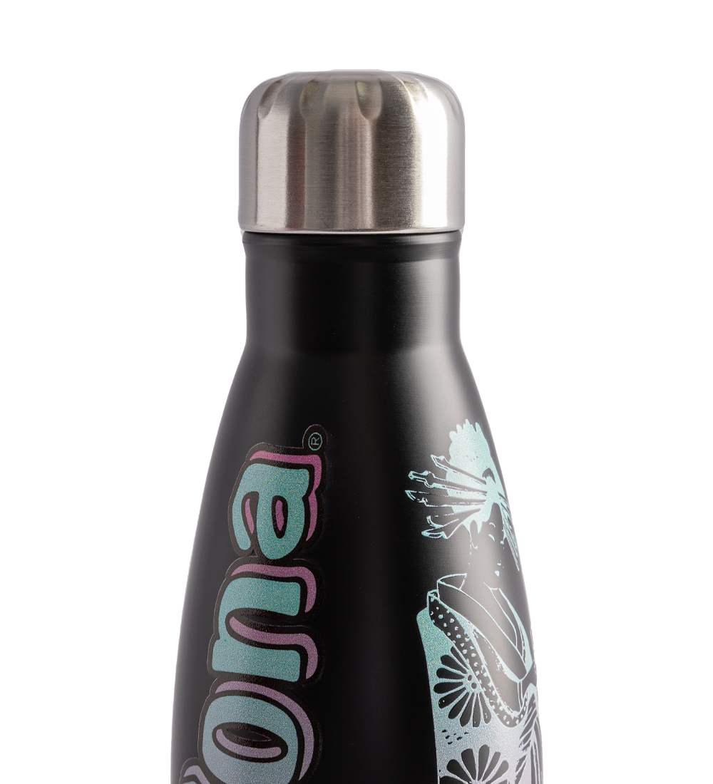 Black Japanese-Inspired Insulated Bottle