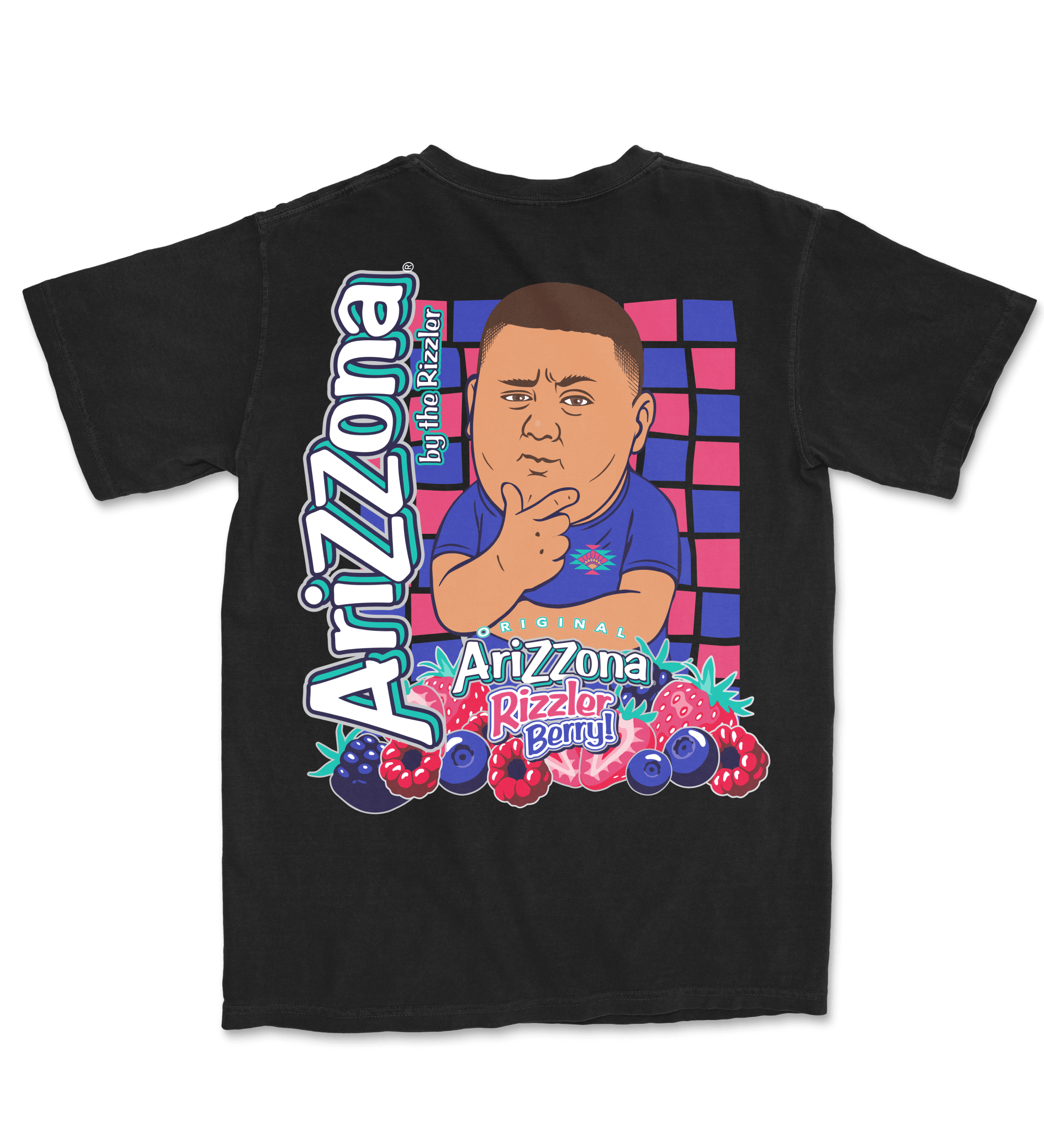 Black Rizzler Berry Cotton T-Shirt