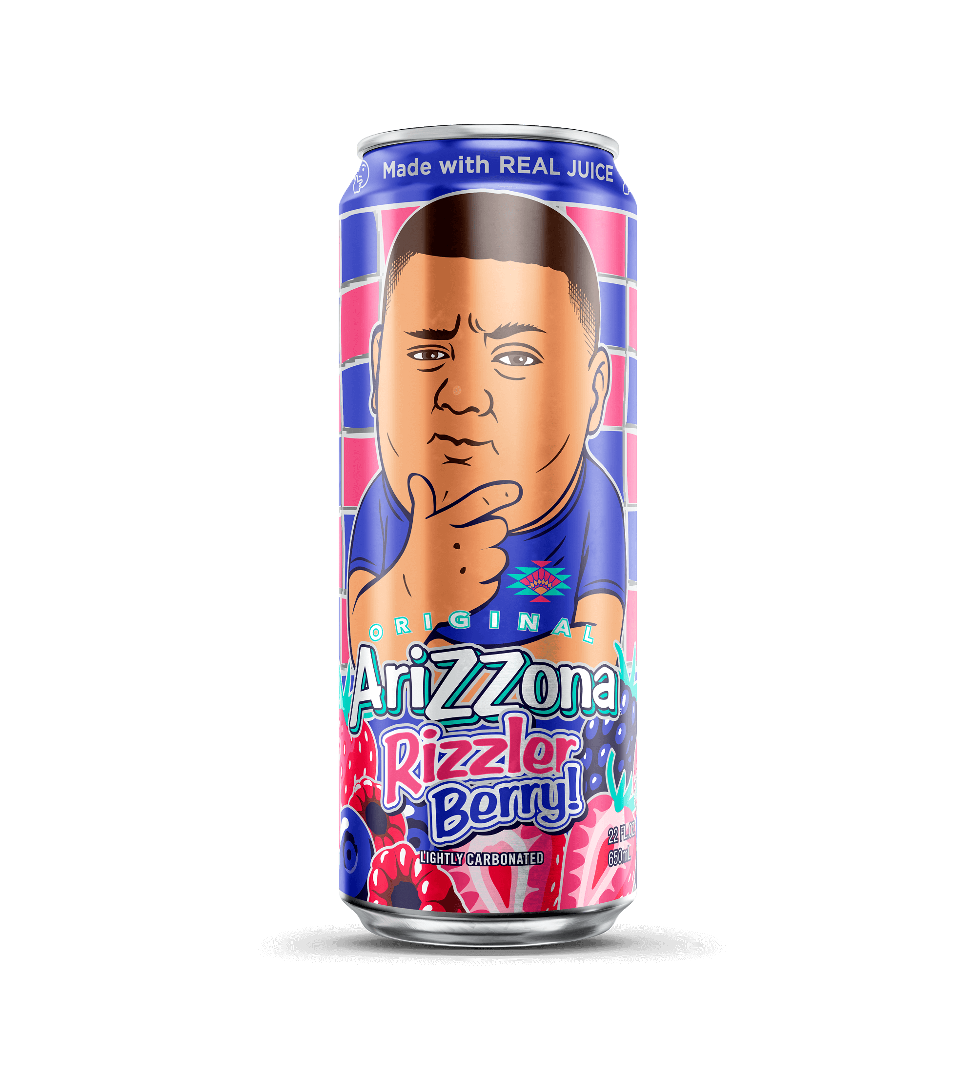 Rizzler Berry Sparkling Juice Cocktail | 22 oz. Big Can / 12-pack