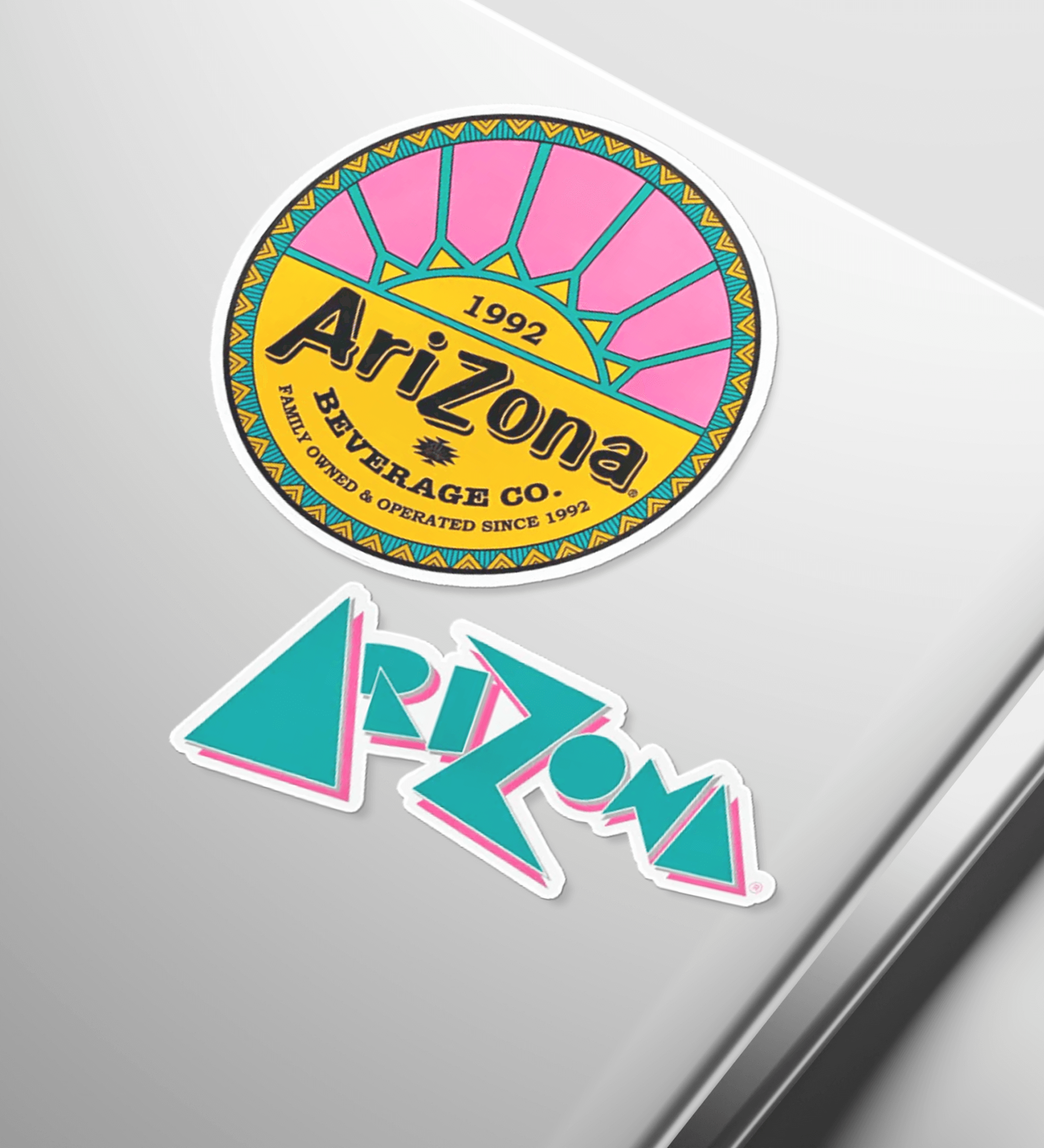Retro 4-Piece Sticker Set Lifestyle Image