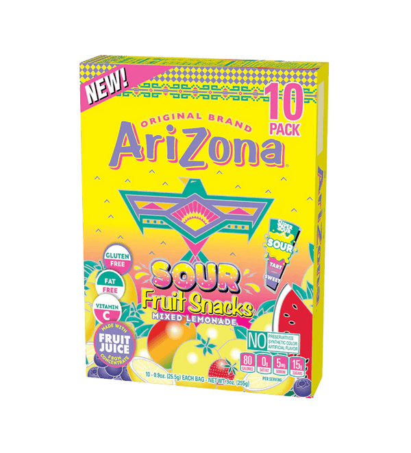 Sour Lemonade .9oz 10 Pack Fruit Snacks