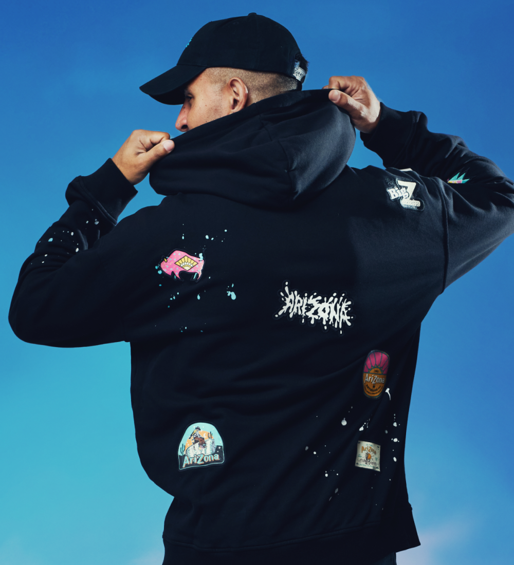 Splatter Hoodie Lifestyle Image Back View