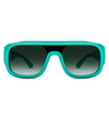 Teal Sunglasses with Teal Lens Front View