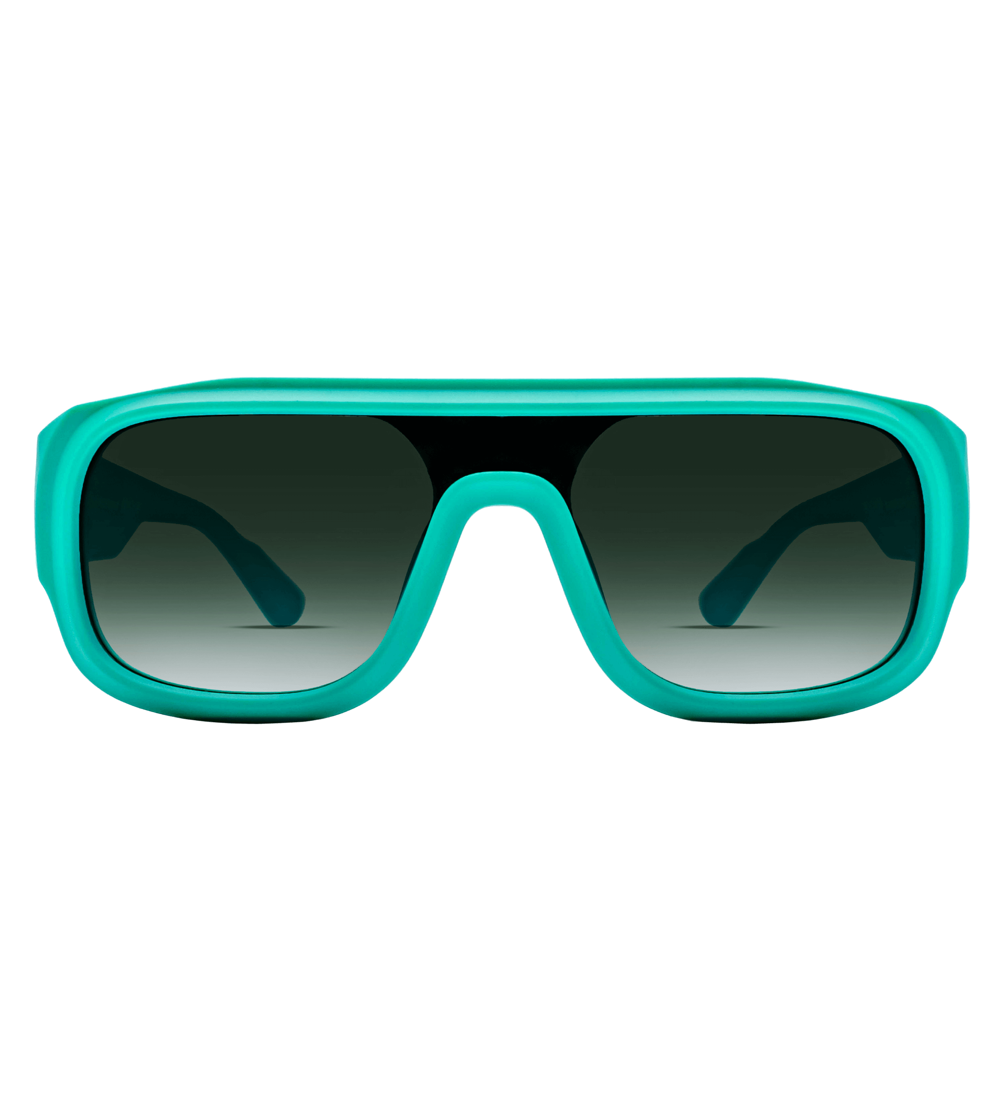 Teal Sunglasses with Teal Lens Front View