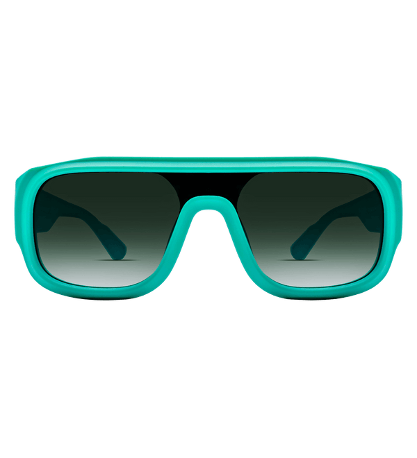 Teal Sunglasses with Teal Lens Front View
