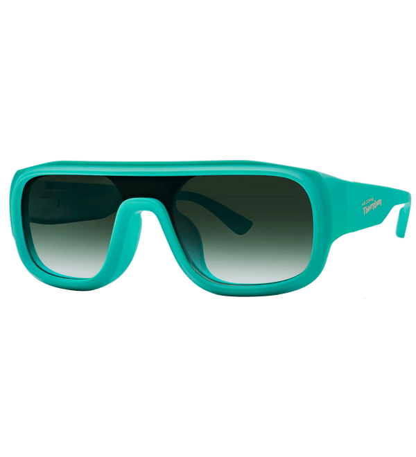 Teal Sunglasses with Teal Lens Side View