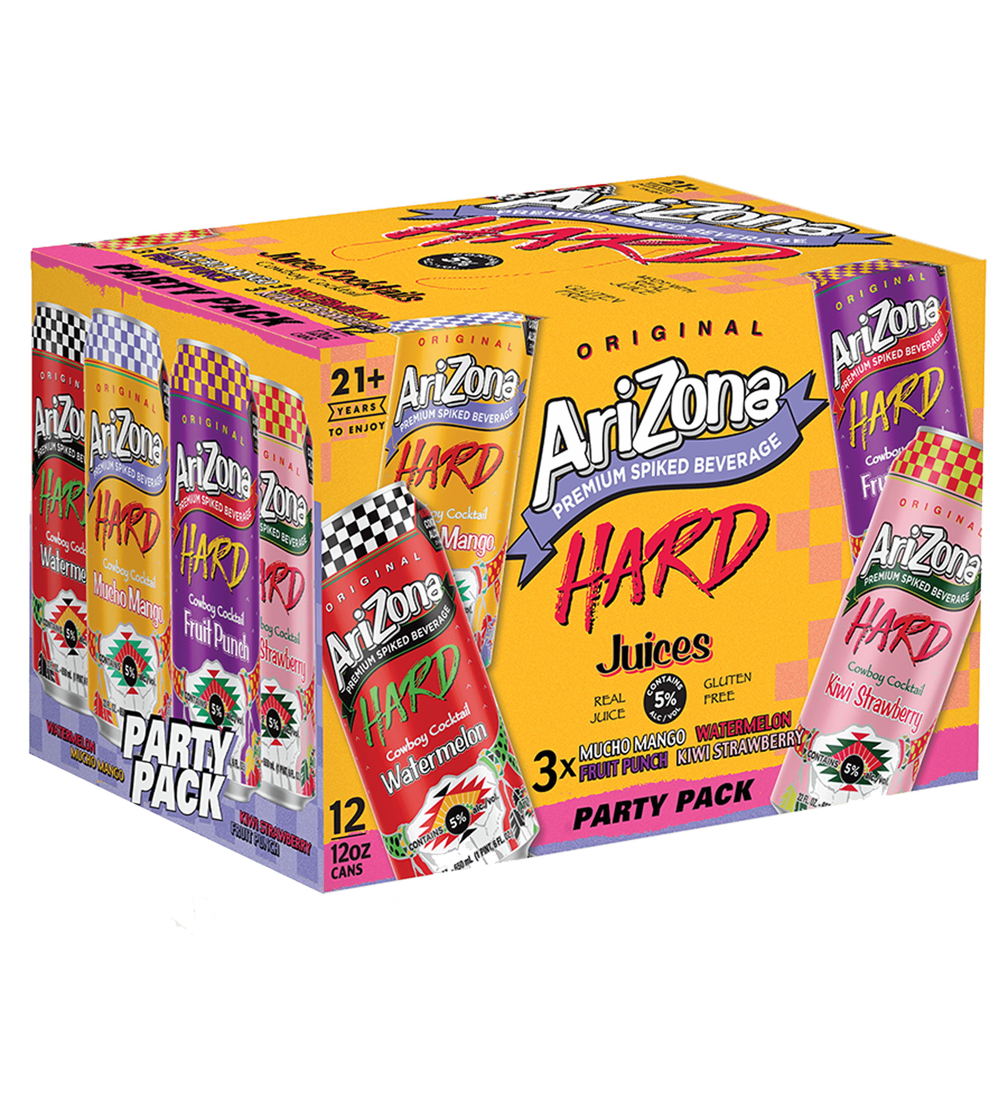 AZ Hard Juice Variety 12 oz Case Shot