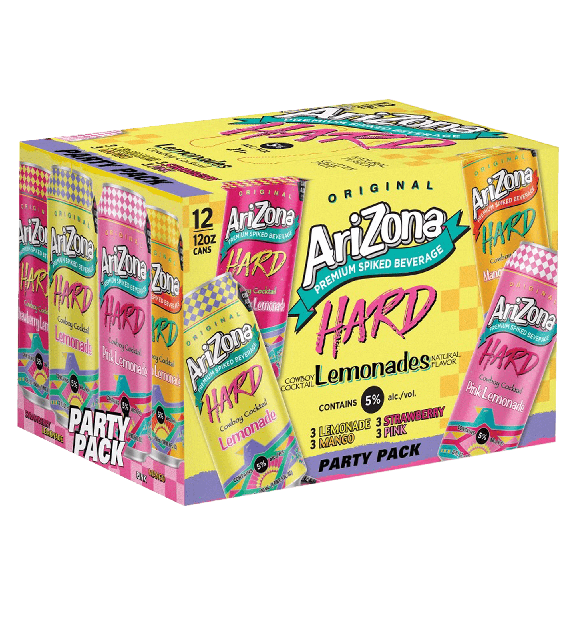 AZ Hard Lemonade Variety 12 Pack 12 oz Case Shot