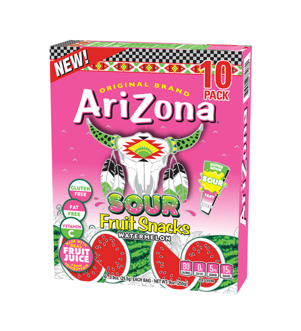 Sour Watermelon 10 Pack .9oz Bag Fruit Snacks