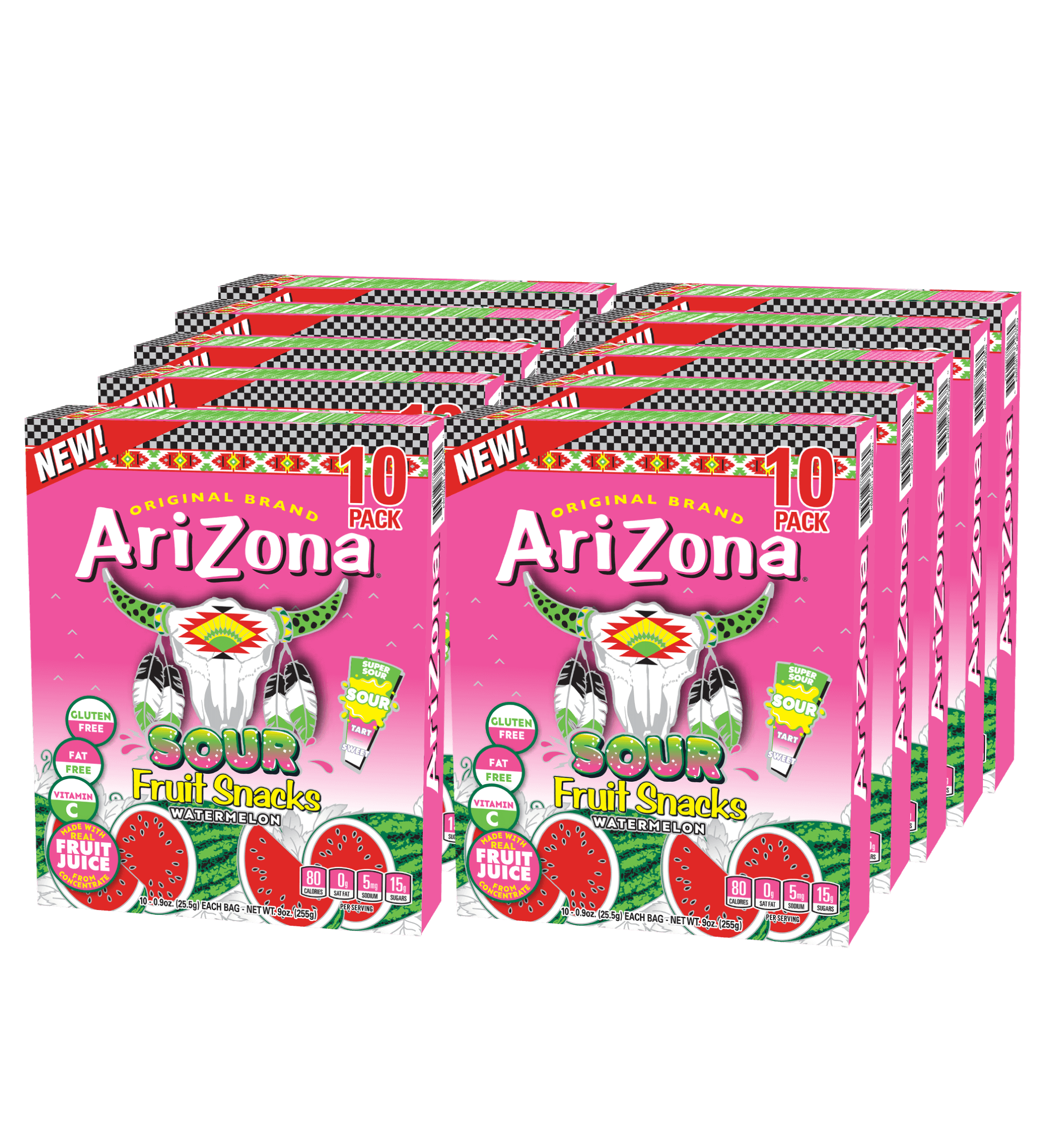Sour Watermelon 100 count .9oz Single Fruit Snacks