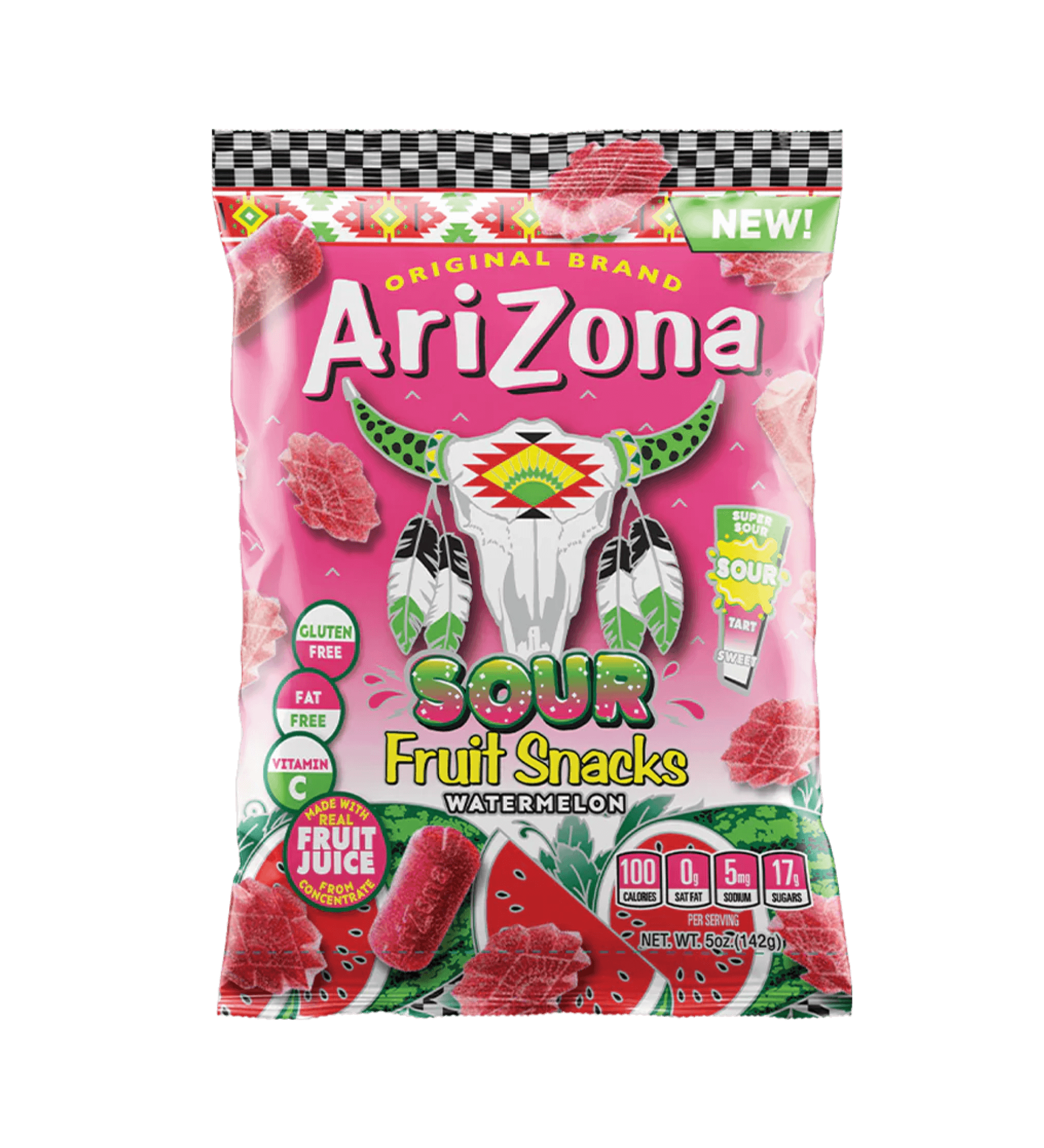 Watermelon Sour 5oz Fruit Snacks Single Shot