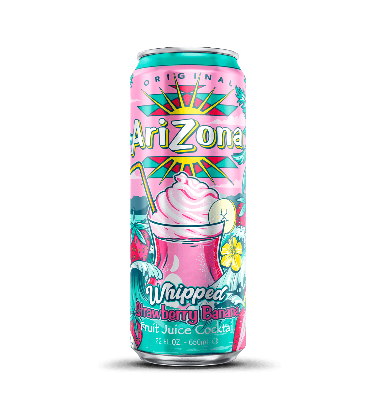 Whipped Strawberry Banana Juice Cocktail | 22 oz. Big Can / 12-pack