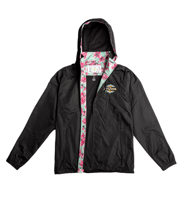 Black Cherry Blossom Windbreaker Jacket