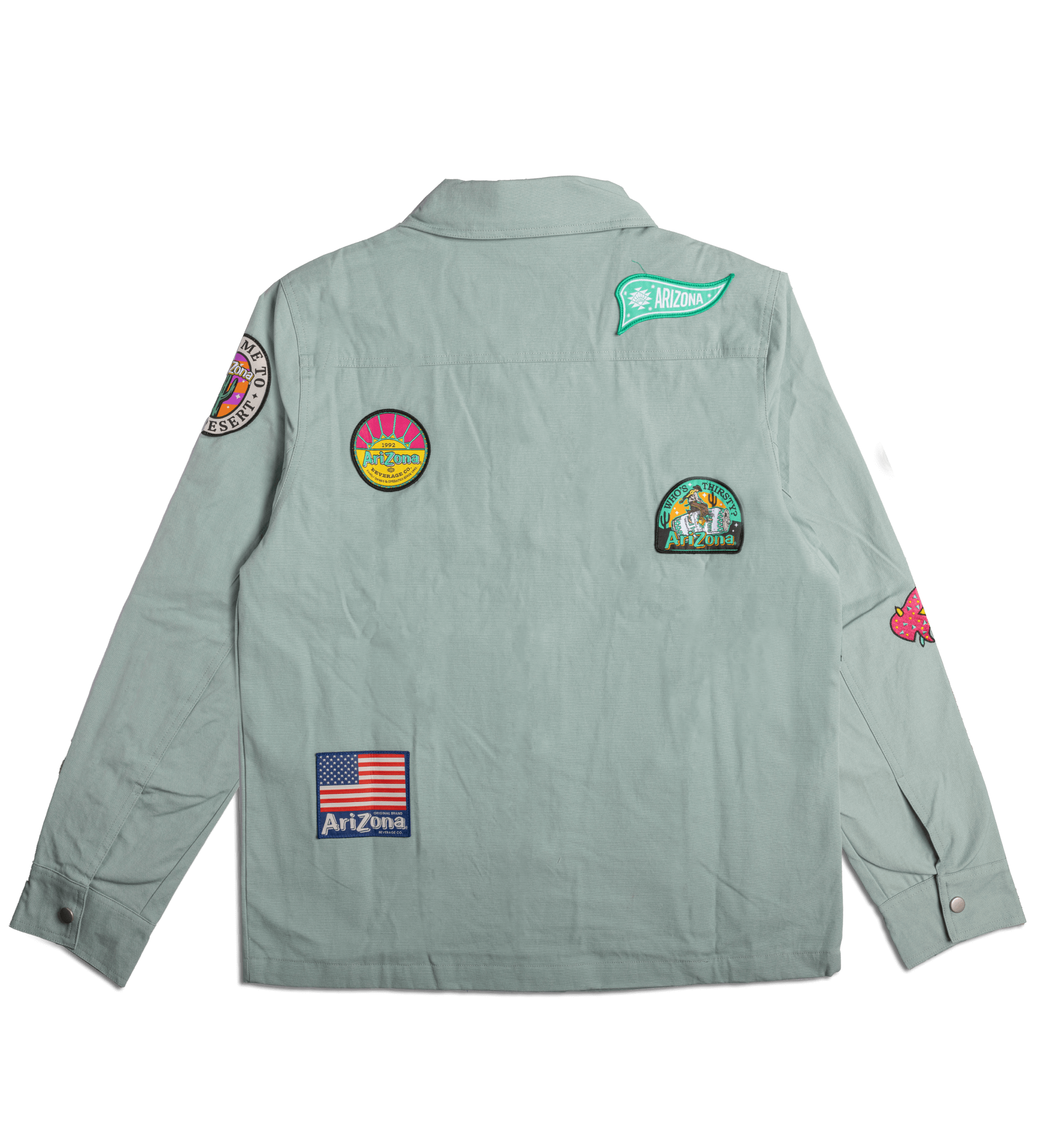 Teal Heritage Work Shirt Back Image