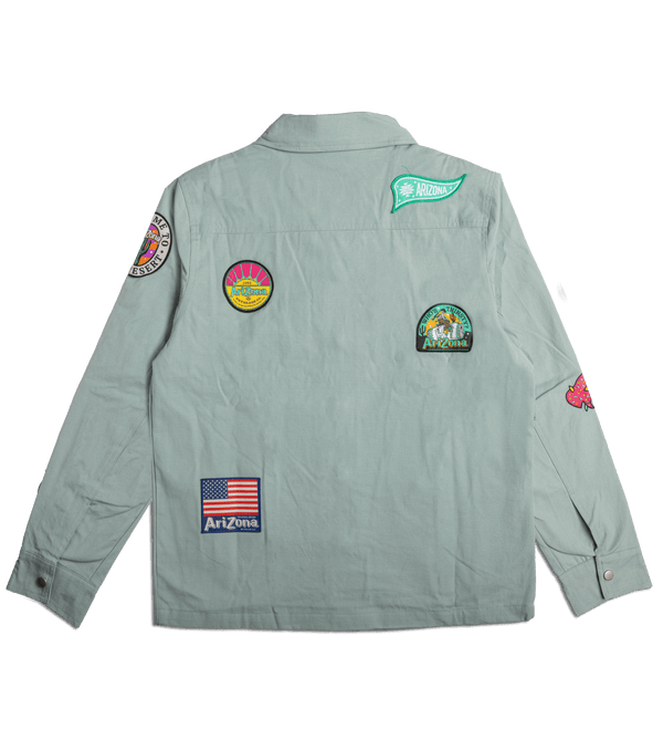 Teal Heritage Work Shirt Back Image