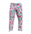 Teal & Pink Cherry Blossom Cotton Sweatpants