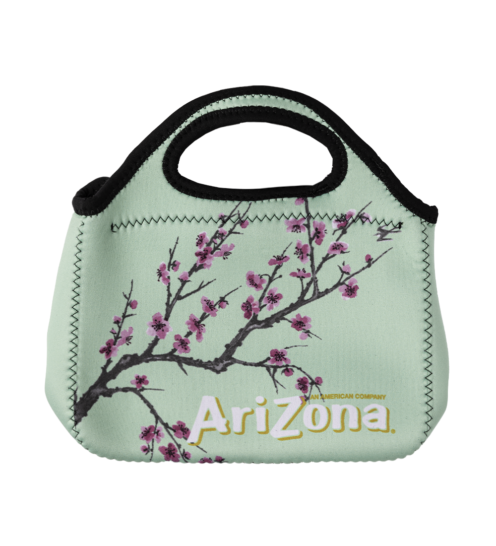 Green Tea Handle Lunch Bag