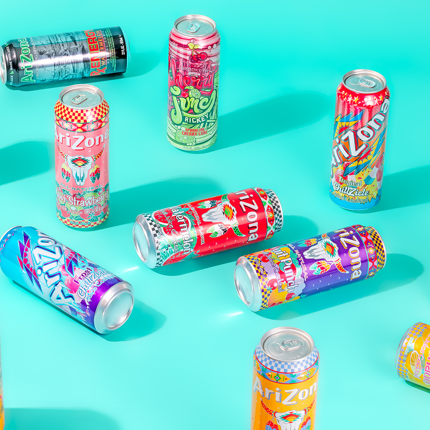 variety of different arizona cans 