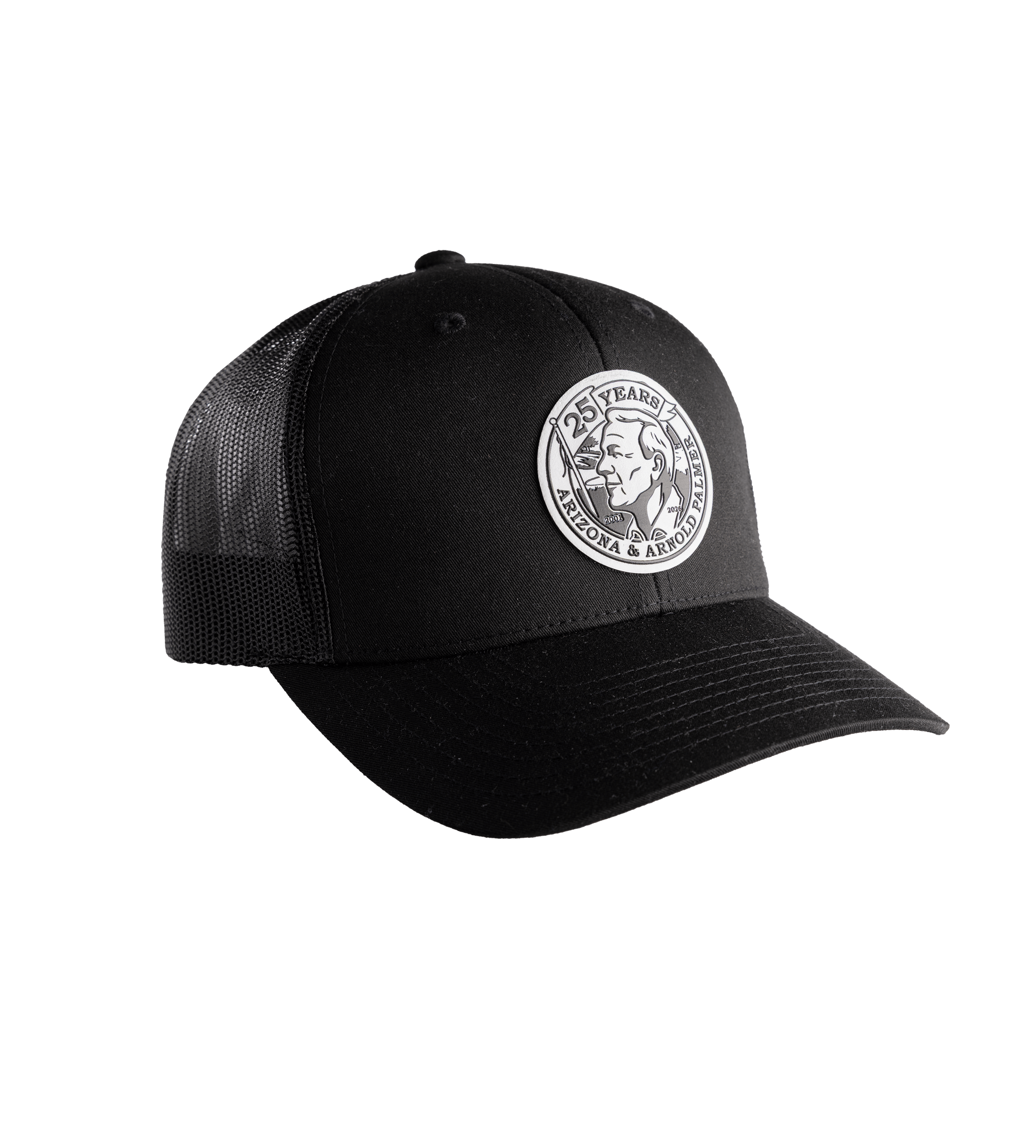 Black AP 25 Snapback Trucker Hat