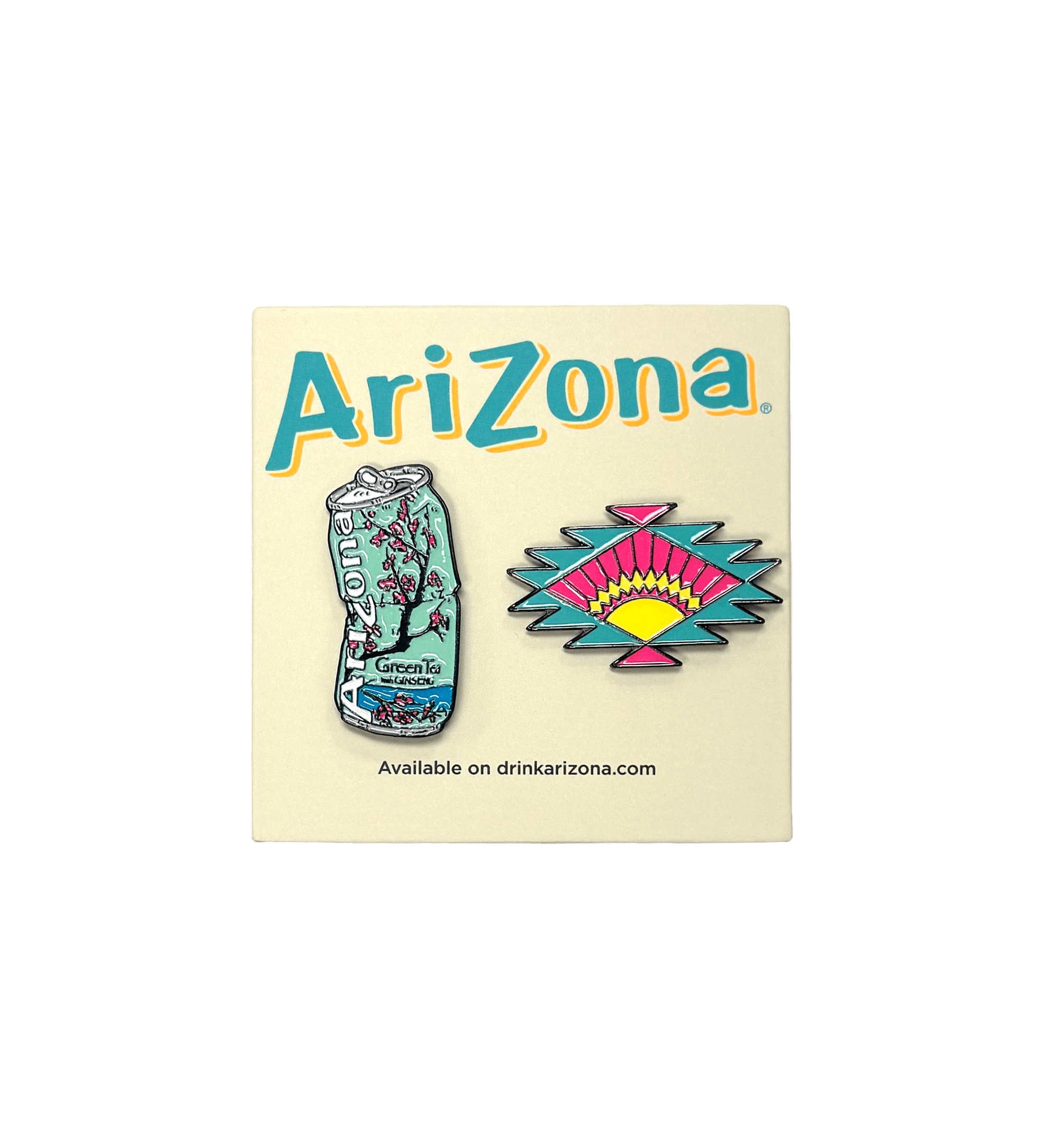 2-Piece Green Tea & Sunburst Pin Set