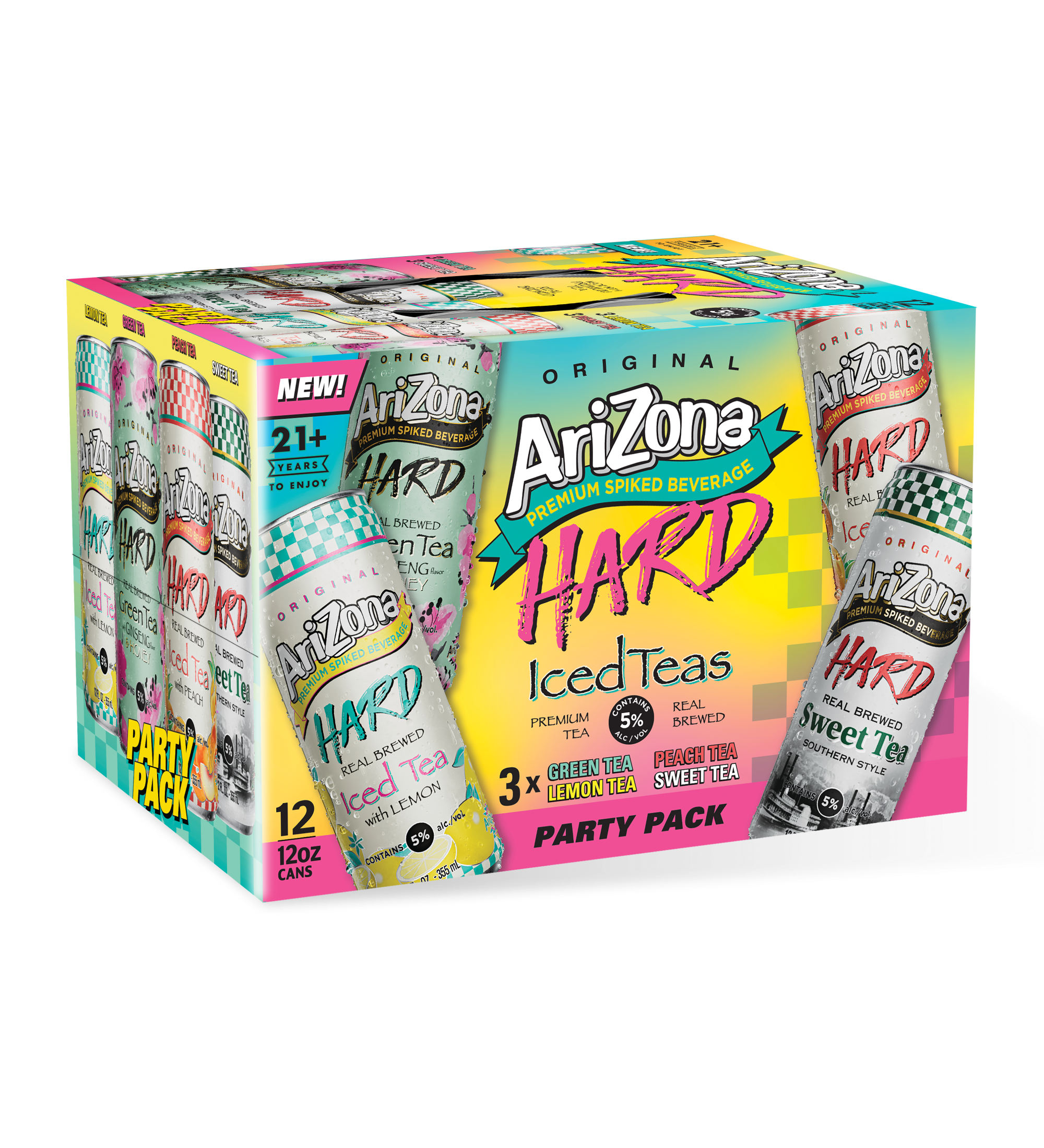 Hard Tea 12-Count Party Variety Pack | 12 oz.  / 12-pack
