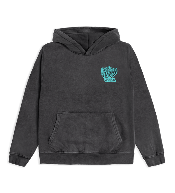 AriZona Hard with Vodka Charcoal & Teal Hoodie