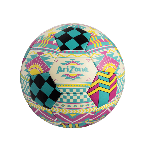 Teal Multi-Print Soccer Ball
