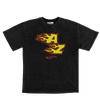Black AZ Flame Red Car T-Shirt