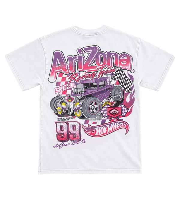 White & Purple Race Car T-Shirt