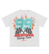 White & Teal 99 Racing Team T-Shirt