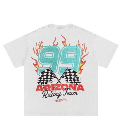 White & Teal 99 Racing Team T-Shirt – DrinkAriZona