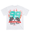 White & Teal 99 Racing Team T-Shirt
