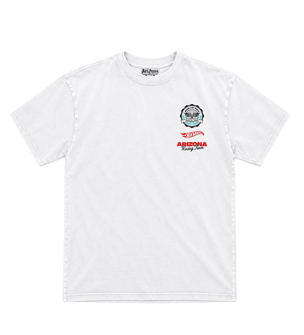 White & Teal 99 Racing Team T-Shirt