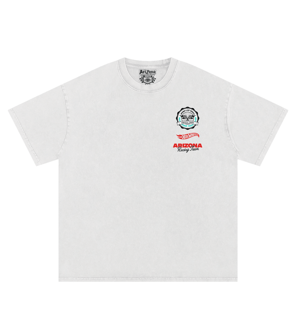 White & Teal 99 Racing Team T-Shirt