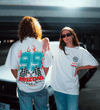 White & Teal 99 Racing Team T-Shirt
