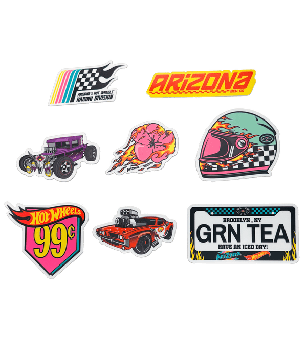 8-Piece Hot Wheels Sticker Set