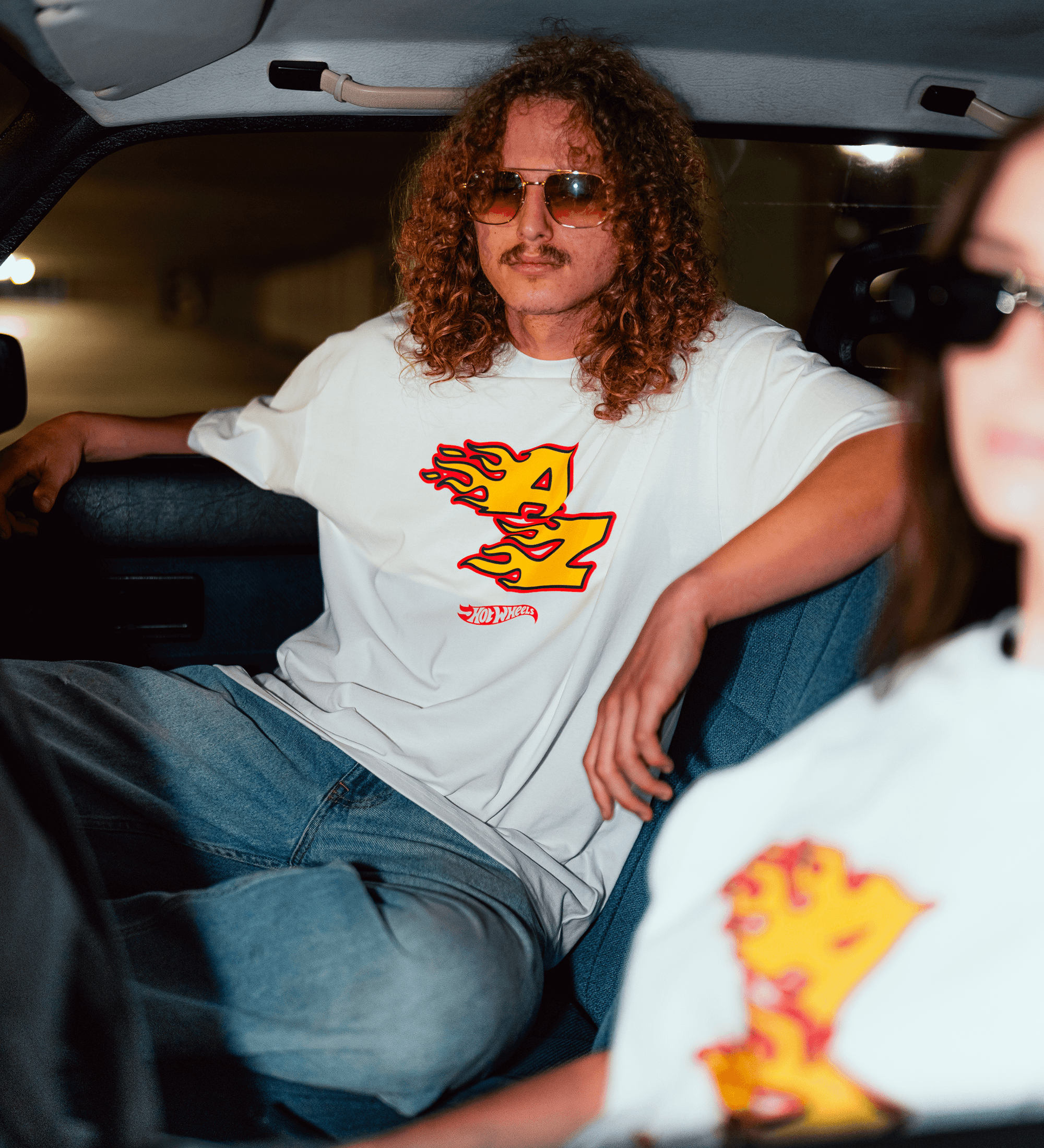 White & Red Race Car T-Shirt