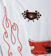 White Racing Long-Sleeve T-Shirt