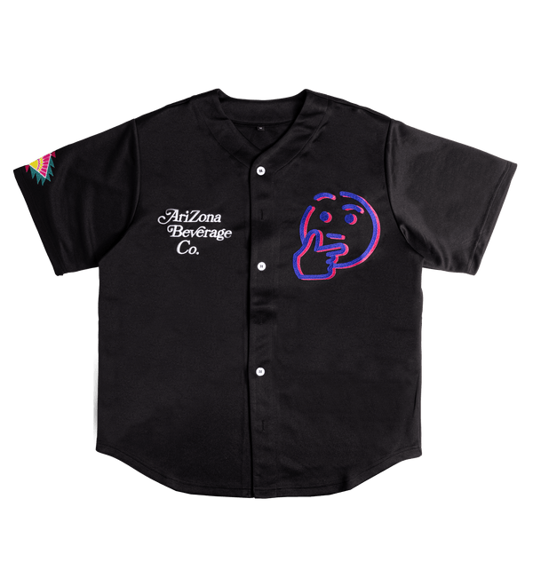 Black Embroidered Rizzler Berry Jersey