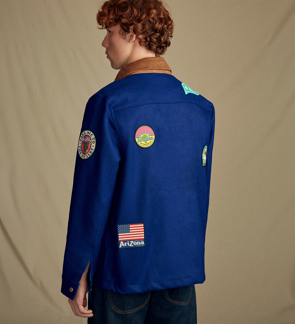 Heritage Blue Patch Cotton Field Jacket