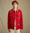 Arizona heritage field coat lifestyle font male red wool
