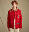 Heritage Red Patch Cotton Field Jacket