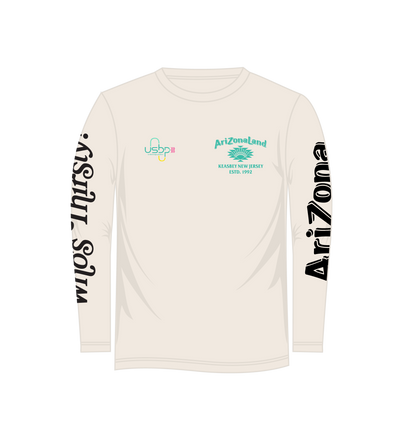 Arizonaland jersey 92 longsleeve gradient ivory front