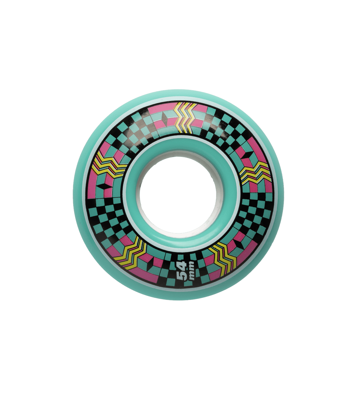 4-Piece Geometric Cruiser Skateboard Wheel Set
